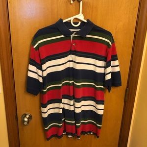 Dockers Striped Polo Shirt Mens Large